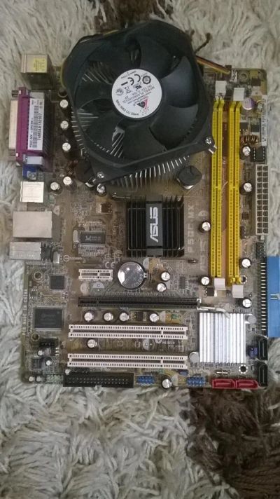 Лот: 3870805. Фото: 1. материнская плата asus P5GC-MX... Материнские платы