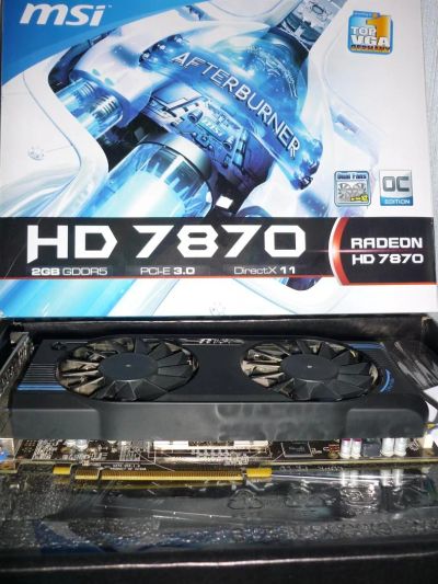 Лот: 3415025. Фото: 1. MSI Radeon HD 7870. Видеокарты