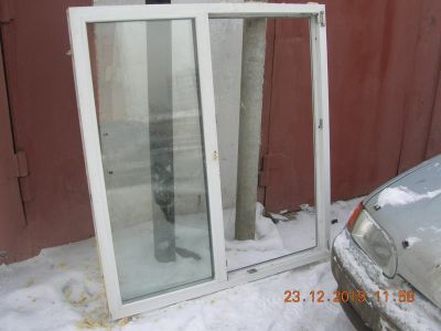 Лот: 15226453. Фото: 1. Окно пластиковое б/у (размеры... Окна, балконы