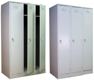 Лот: 4745566. Фото: 1. Шкаф металлический для одежды... Металлическая мебель