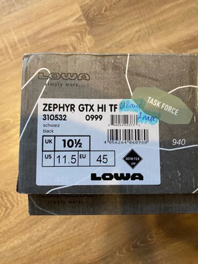 Лот: 19617933. Фото: 1. Берцы LOVA Zephyr GTX HI TF чёрные. Другое (мужская обувь)
