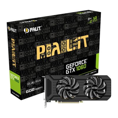 Лот: 14906341. Фото: 1. 6gb Palit GTX 1060 Dual Полный... Видеокарты