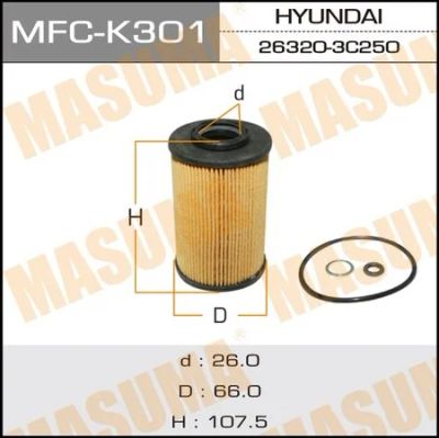 Лот: 18583525. Фото: 1. Фильтр масляный masuma MFC-K301. Двигатель и элементы двигателя
