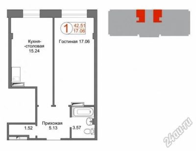 Лот: 5721715. Фото: 1. 13 этаж.Продам 1 комн. квартиру... Квартиры, студии