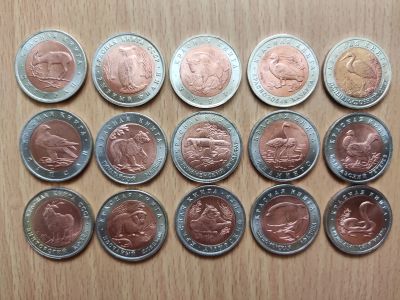 Лот: 15864205. Фото: 1. Красная книга 15 монет копии. Россия после 1991 года