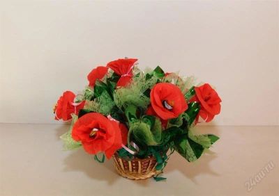 Лот: 954271. Фото: 1. Букет из конфет ручная работа. Другое (ручная работа)