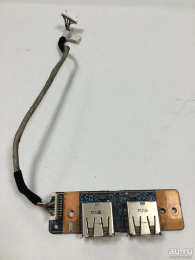 Лот: 9514882. Фото: 1. Плата USB разъемов для ноутбука... Платы расширения, контроллеры, доп. порты