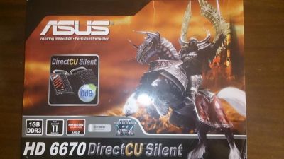 Лот: 4185838. Фото: 1. Radeon 6670 Direct CU Silent 1Gb... Видеокарты