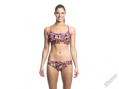 Лот: 5659559. Фото: 1. Купальник раздельный Funkita Paintballs... Плавание