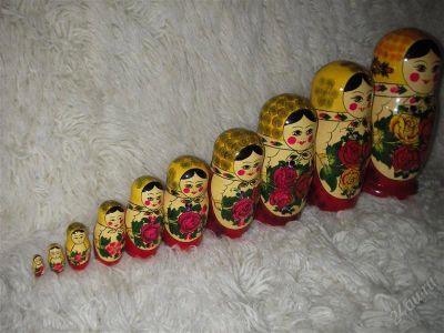 Лот: 974818. Фото: 1. Матрешки, набор 9 в одной, 26... Фигурки, статуэтки