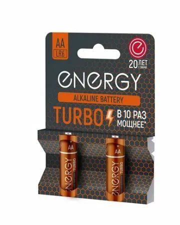 Лот: 21727222. Фото: 1. Батарейка алкалиновая Energy Turbo... Батарейки, аккумуляторы, элементы питания