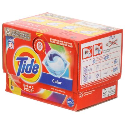Лот: 24116291. Фото: 1. Капсулы для стирки Tide, Color... Бытовая химия