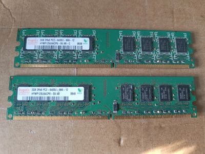 Лот: 21449867. Фото: 1. DDR2 Hynix 2x2gb pc2-6400 800MHz. Оперативная память