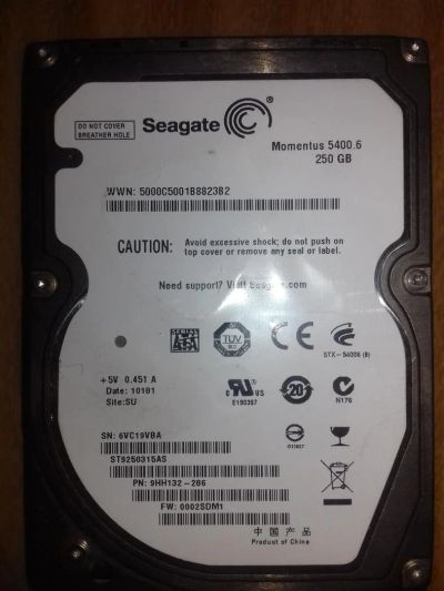 Лот: 9161830. Фото: 1. Жесткий диск Seagate Momentus... Жёсткие диски (HDD)