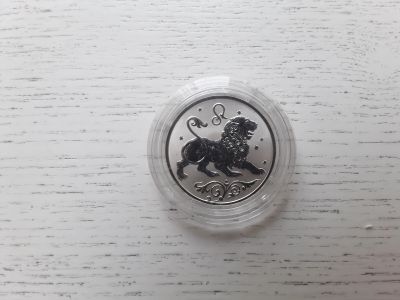 Лот: 17269227. Фото: 1. Монета 2 рубля знак зодиака Лев. Россия после 1991 года