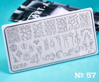 Лот: 15481231. Фото: 1. Пластина для стемпинга Art-A 057. Украшения, дизайн ногтей