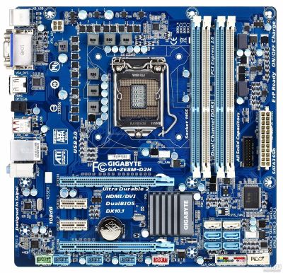 Лот: 13697894. Фото: 1. Отличная плата под LGA 1155: Gigabyte... Материнские платы