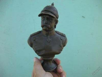 Лот: 5818324. Фото: 1. бисмарк.бюст.18см.лидер.тиран... Скульптуры