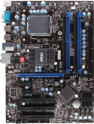 Лот: 14320073. Фото: 1. Отличная мать под LGA 775: MSI... Материнские платы