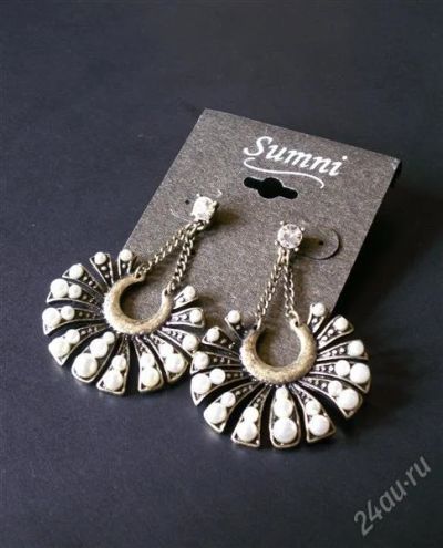 Лот: 1994689. Фото: 1. Серьги "Demilune" (Sumni). Серьги, каффы