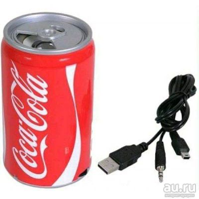 Лот: 13657880. Фото: 1. Мини-колонка Банка Cola 0,25. Портативные, беспроводные колонки