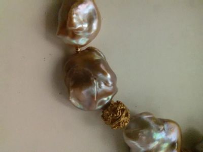 Лот: 10356958. Фото: 1. Колье из барочного жемчуга. Колье