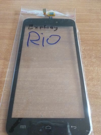 Лот: 11687431. Фото: 1. Тачскрин Explay Rio/Rio Play Черный. Дисплеи, дисплейные модули, тачскрины
