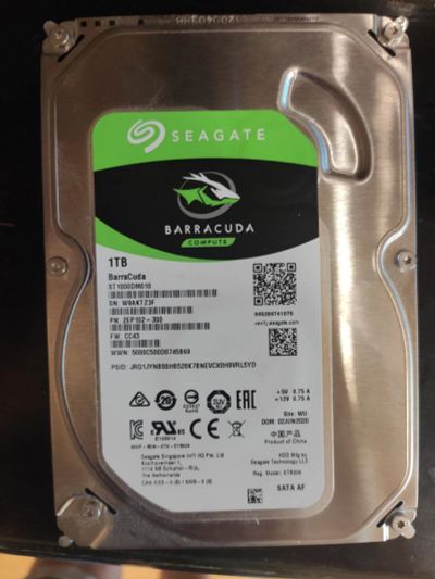 Лот: 19162124. Фото: 1. Жесткий диск Seagate BarraCuda... Жёсткие диски (HDD)