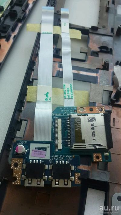 Лот: 10184430. Фото: 1. Acer 5552G плата USB + Картридер... Платы расширения, контроллеры, доп. порты