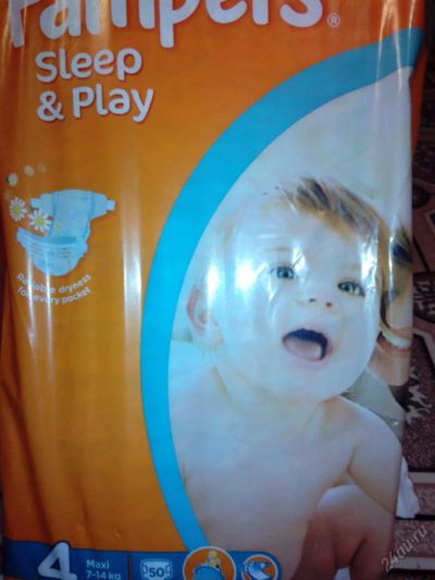 Лот: 5562508. Фото: 1. pampers 4 подгузники sleep&play... Детская гигиена