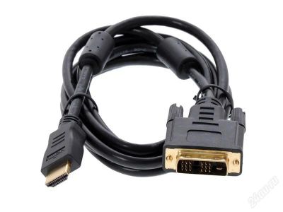 Лот: 2414952. Фото: 1. Кабель HDMI (M) - DVI (M), 2 метра... Шлейфы, кабели, переходники