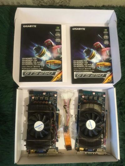 Лот: 10807810. Фото: 1. Gigabyte Nvidia GTS 250 1GB. Видеокарты