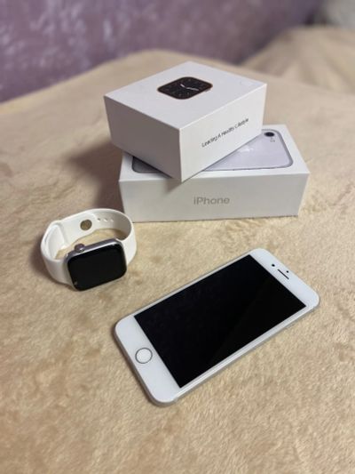 Лот: 18343999. Фото: 1. iPhone 7 Silver новый + Smart... Смартфоны