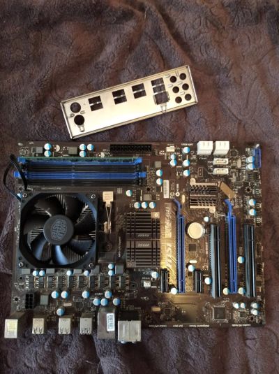 Лот: 18924761. Фото: 1. FX-8350+MSI 970A-G43+DDR3 8G+Сеть... Комплекты запчастей