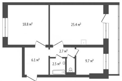 Лот: 20591521. Фото: 1. Красноярск Копылова ул., 21,. Квартиры, студии
