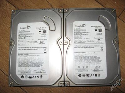 Лот: 770651. Фото: 1. Два винта сигейты по 160. Жёсткие диски (HDD)
