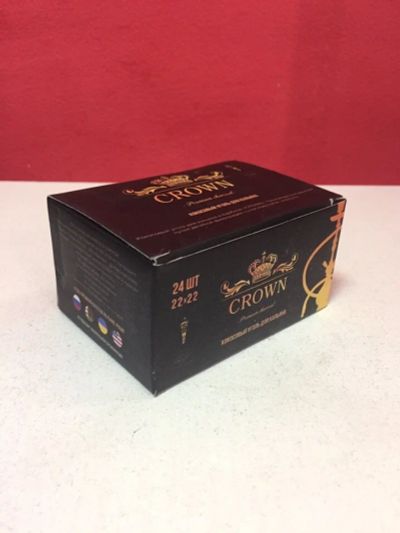 Лот: 12312085. Фото: 1. Уголь для кальяна кокосовый Crown... Аксессуары и запчасти для кальянов