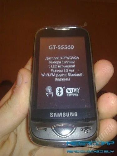 Лот: 1024808. Фото: 1. SAMSUNG S5560. Кнопочные мобильные телефоны