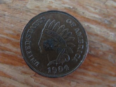 Лот: 17984034. Фото: 1. США 1 цент 1904 года. Америка