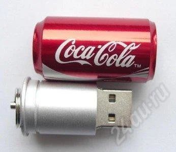 Лот: 690363. Фото: 1. Флэшка в виде банки Колы - красного... USB-флеш карты