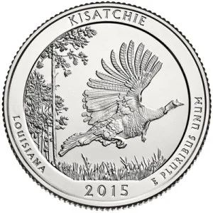 Лот: 5528403. Фото: 1. США, 25 центов, 2014 г. 27-й Национальный... Америка