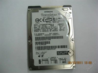 Лот: 1241371. Фото: 1. HDD 2.5" 20Gb Hitachi IC25N020ATMR04-0. Жёсткие диски (HDD)