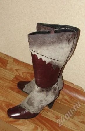 Лот: 2305611. Фото: 1. Зимние сапоги, р-р 38/6/39 + перчатки... Сапоги