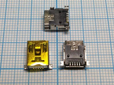 Лот: 12287898. Фото: 1. Разъём mini-USB №10. Разъёмы