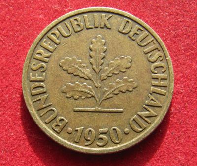 Лот: 20942465. Фото: 1. Германия 10 пфеннигов, 1950г. Германия и Австрия