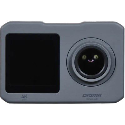Лот: 22220565. Фото: 1. Экшн-камера Digma DiCam 520 серая. Экшн камеры