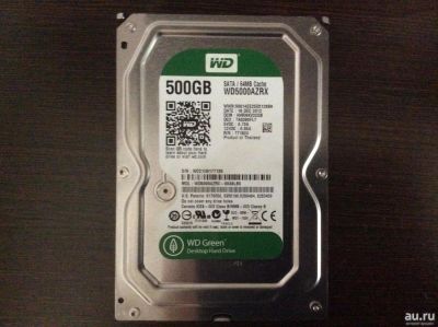 Лот: 15234748. Фото: 1. Жесткий диск WD green wd500azrx. Жёсткие диски (HDD)
