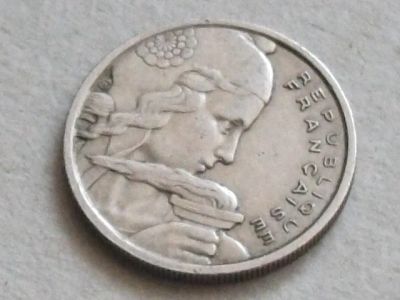 Лот: 10715241. Фото: 1. Монета 100 франк сто Франция 1955... Европа