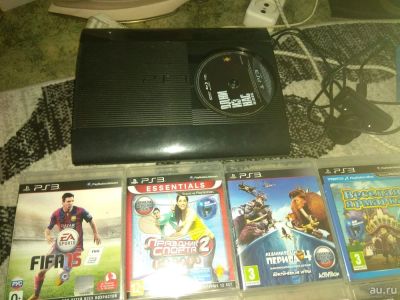 Лот: 11020687. Фото: 1. Продам ps3 slim 500 g (не прошитая... Игровые приставки, консоли