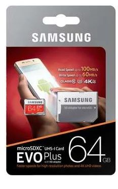 Лот: 12633339. Фото: 1. Flash карта Samsung microSD 64GB... Карты памяти